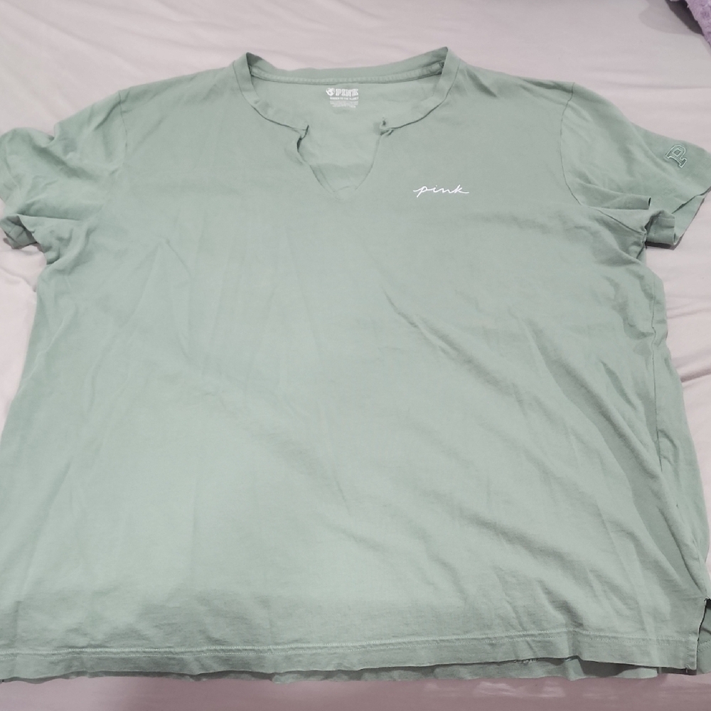 PINK Victoria's Secret Mint Green Men's Tee